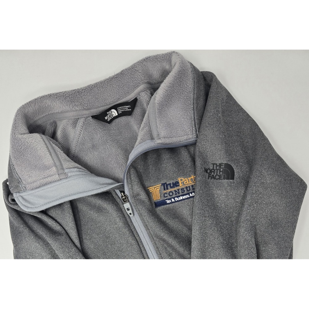 The North Face Skyline Jacket Womens M Fleece Full Zip Up‎ Zipper Pockets Gray